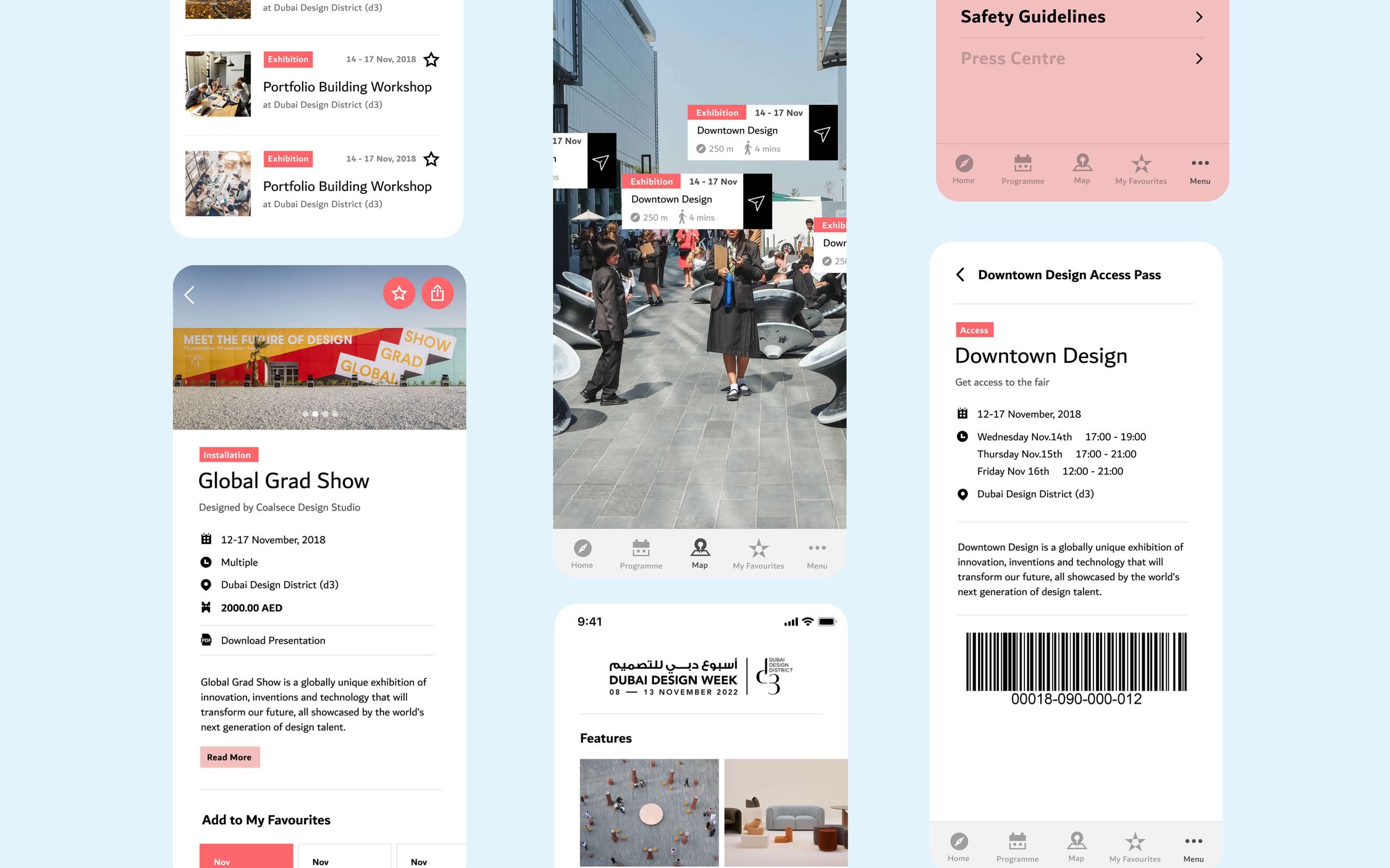 Dubai Design Week - Mobile Screens