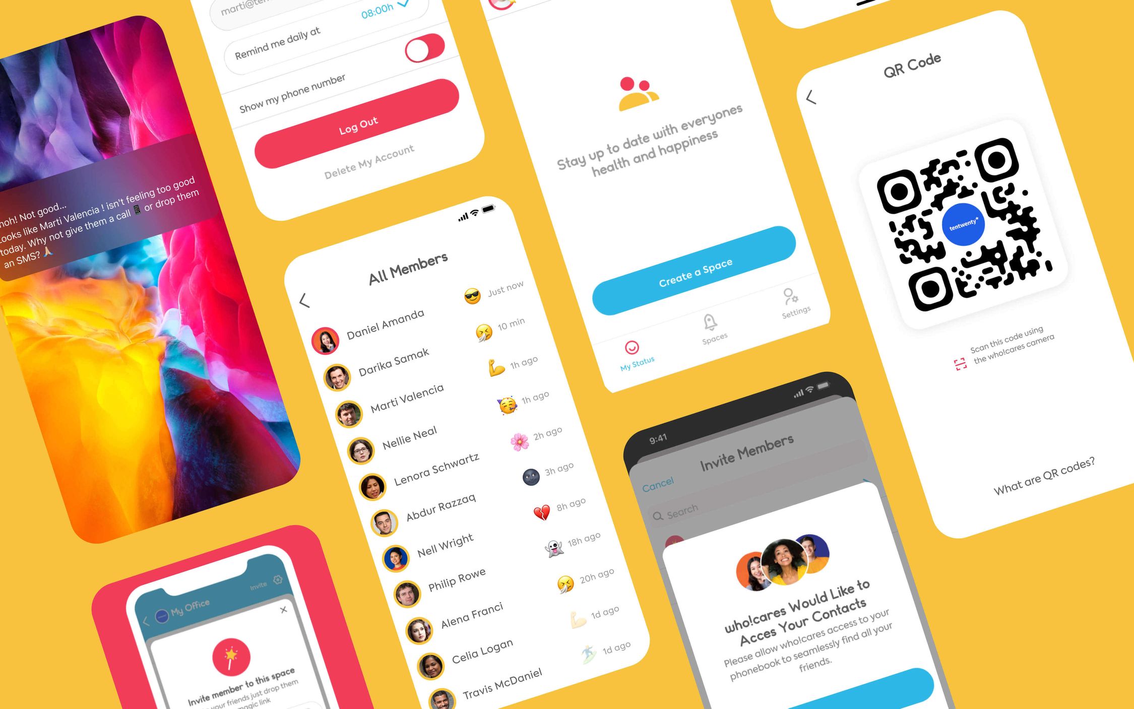 Who!Cares - More App Screens.jpg