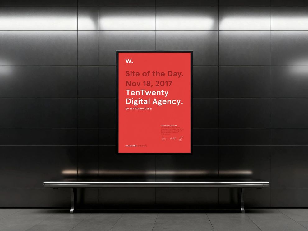 Site of the Day at AWWWARDS! | Webdesign, E-Commerce & Apps | Dubai